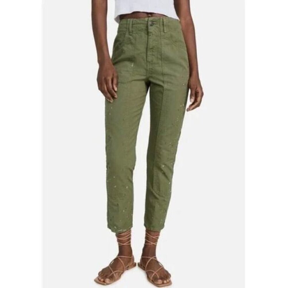 Veronica Beard‎ Arya with Carpenter Details Clever Green 24 NWT